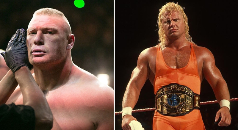 Brock Lesnar vs. Curt Hennig | Getty Images Photo by Rey Del Rio/pinterest/instagram