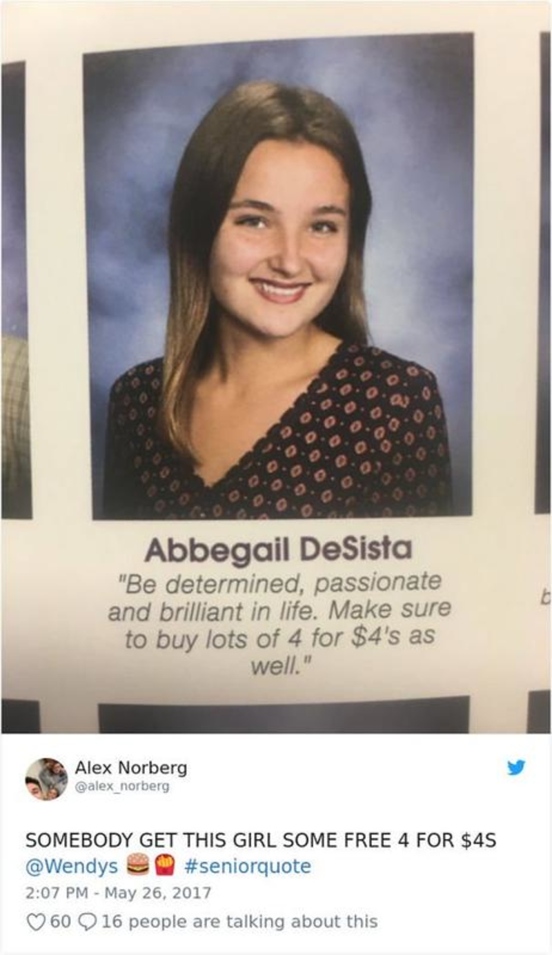 Hilarious Senior Yearbook Quotes That Cannot Be Unseen – Page 31 – History  A2Z