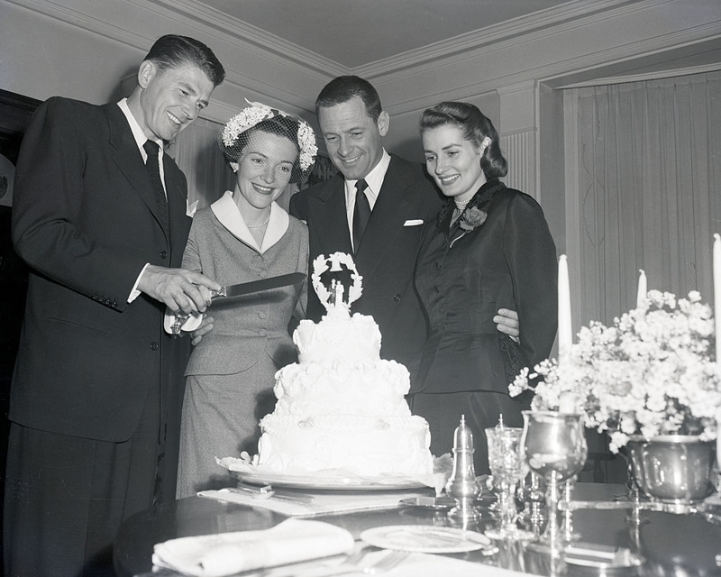 The Reagans on Their Wedding Day | Getty Images Photo by Bettmann