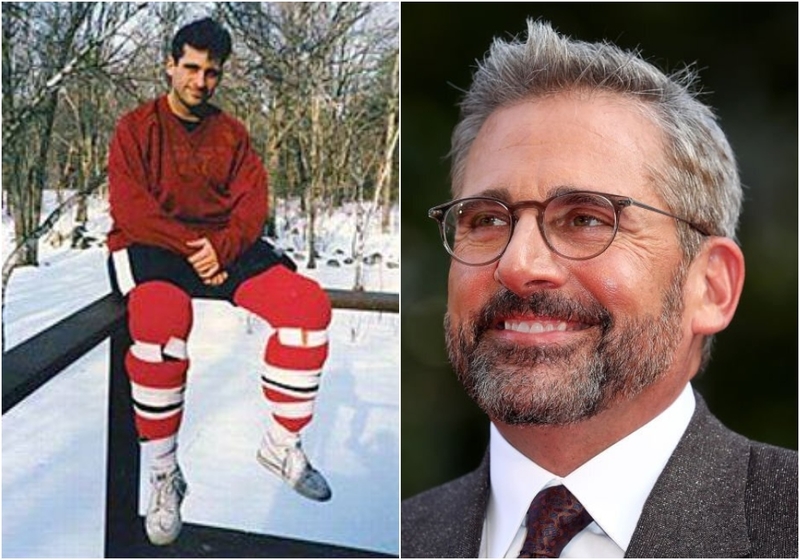 Steve Carell | Faceabook/@DenisonClubHockey & Getty Images Photo by Tim P. Whitby