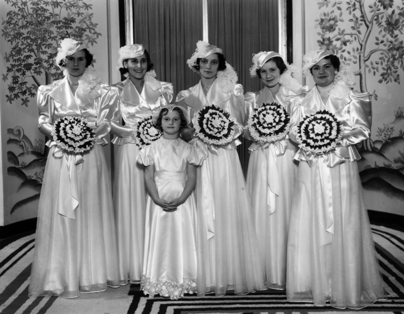 Reflective Vest or Bridesmaid Dress? | Getty Images Photo by Sasha/Hulton Archive