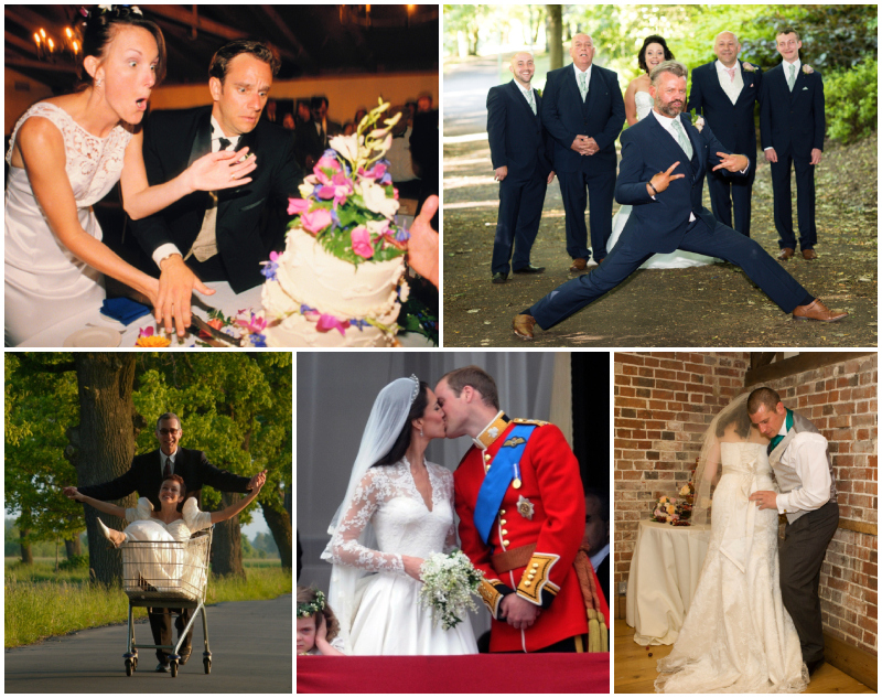 The Funniest Wedding Day Photo Fails Ever | Alamy Stock Photo by agefotostock/Terry Way & Jon D & Piotr Powietrzynski & Anwar Hussein & RichardBaker