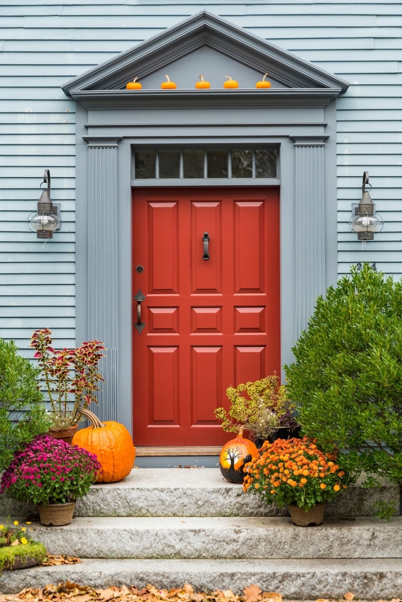 Two Front Doors: One for the Living, and One… | Alamy Stock Photo