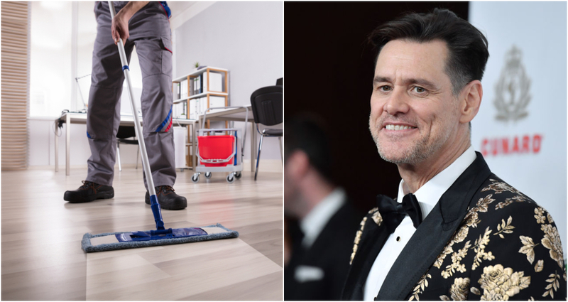 Jim Carrey: Janitor | Shutterstock & Getty Images Photo by Axelle/Bauer-Griffin/FilmMagic
