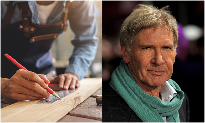 Harrison Ford: Carpenter | Shutterstock & Getty Images Photo by by Ian Gavan