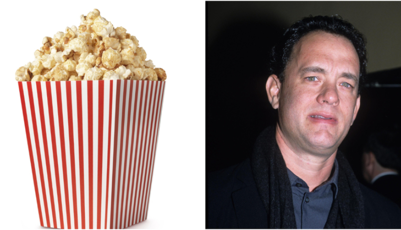 Tom Hanks: Popcorn Vendor | Shutterstock & Alamy Stock Photo