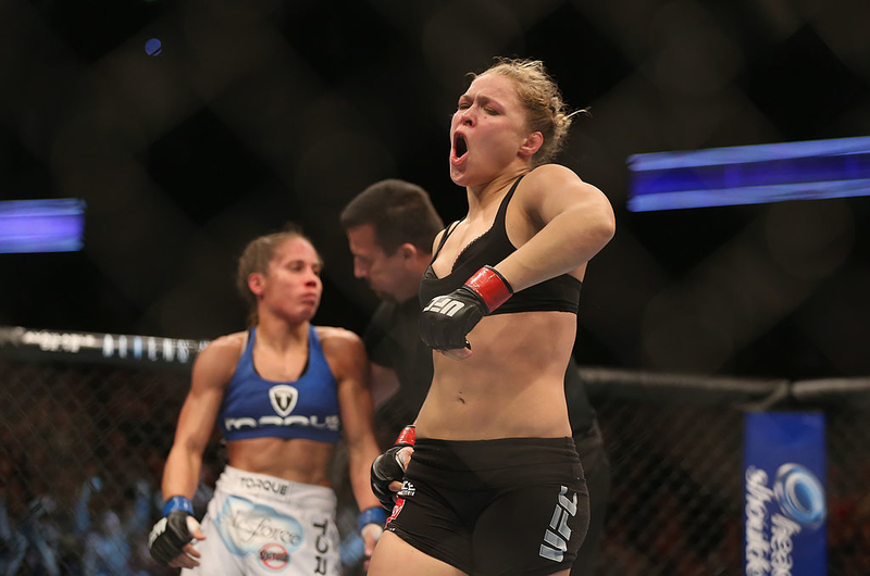 Rousey's Armbar | Getty Images Photo by Jeff Gross