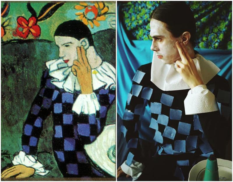 Inspiration | Met Seated Harlequin by Pablo Picasso/Shutterstock/Facebook/@jean.gritsfeldt