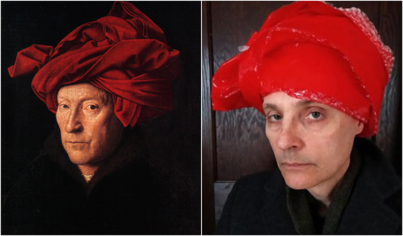 Artist and Amateurs | Portrait of a Man in a Turban by Jan van Eyck/Alamy Stock Photo & Twitter/@annzeekay