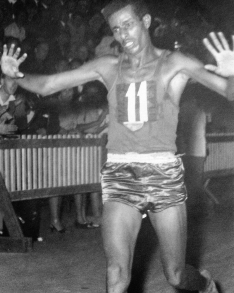 Abebe at the 1960 Olympics | Alamy Stock Photo