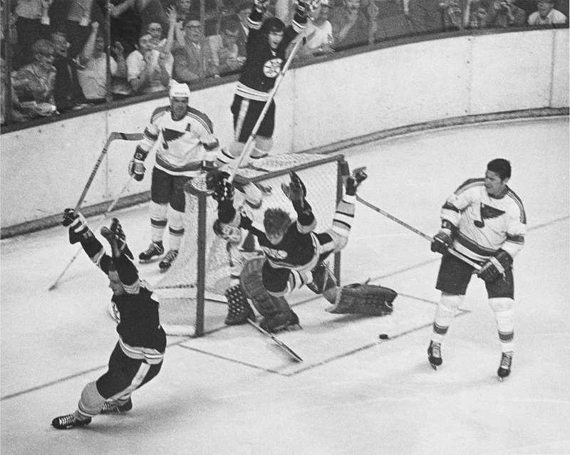 Bobby Orr Taking Flight | Getty Images Photo by Frank O