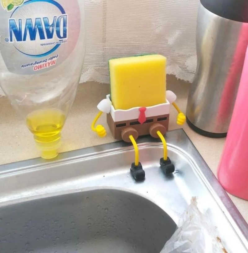 Spongebob Sponge Holder | Reddit.com/RAGINGMJ