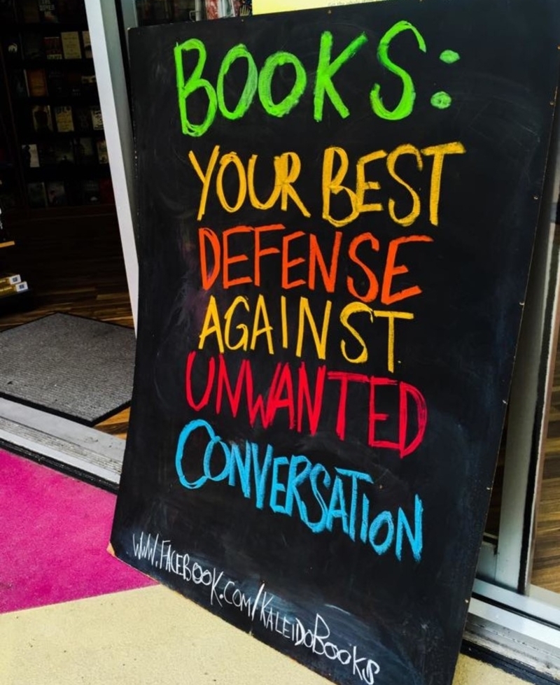 The Best Defense Is a Good Book | Facebook.com/@KaleidoBooks