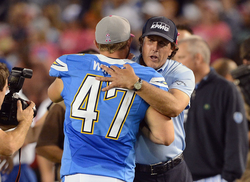 Los Angeles Chargers: Phil Mickelson | Getty Images Photo by Harry How