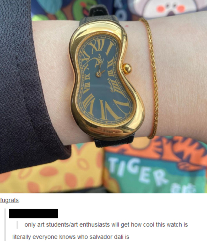 Wow, a Melty Watch, How Random | Instagram/@aurora_wen & Reddit.com/Anonymous
