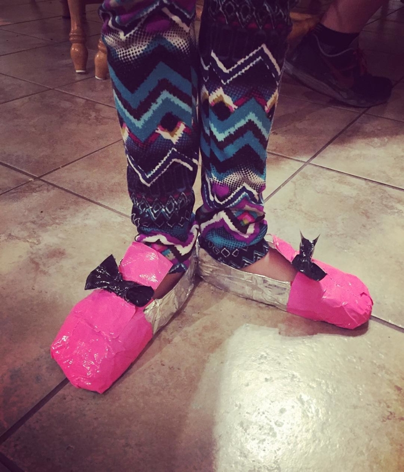 Make Duct-Tape Shoe Covers | Instagram/@healinginourhomes