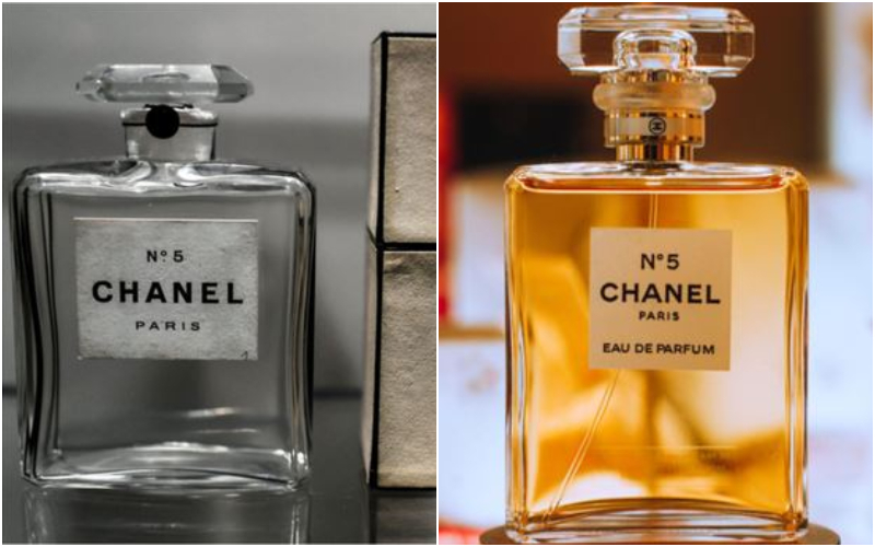 Chanel No. 5 | Getty Images Photo by STEPHANE DE SAKUTIN/AFP & Alamy Stock Photo by Asauriet 