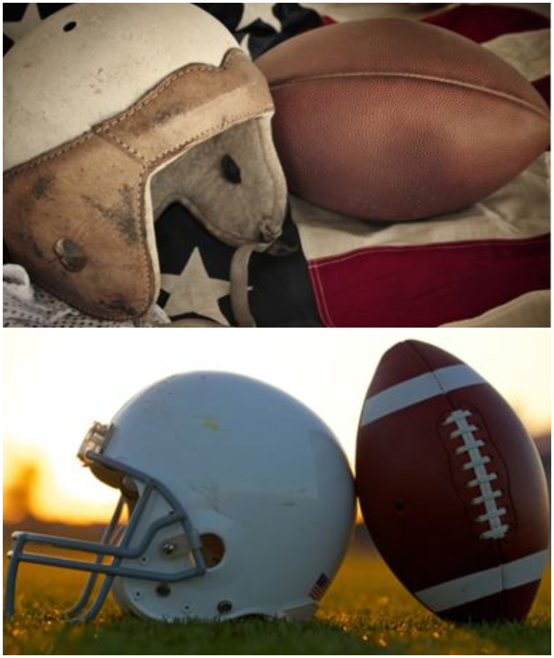 Football Helmets | Brocreative/Shutterstock & David Lee/Shutterstock