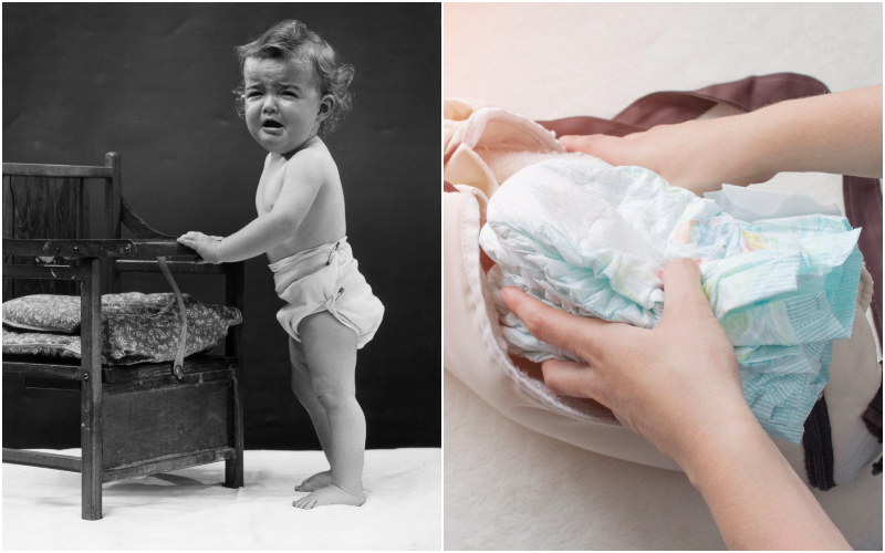 Diapers | Getty Images Photo by Lambert & Alamy Stock Photo by Henadzi Pechan