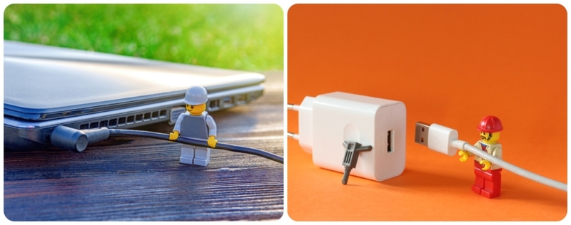 Organize Your Charger Cords with a Lego Dude | Shutterstock