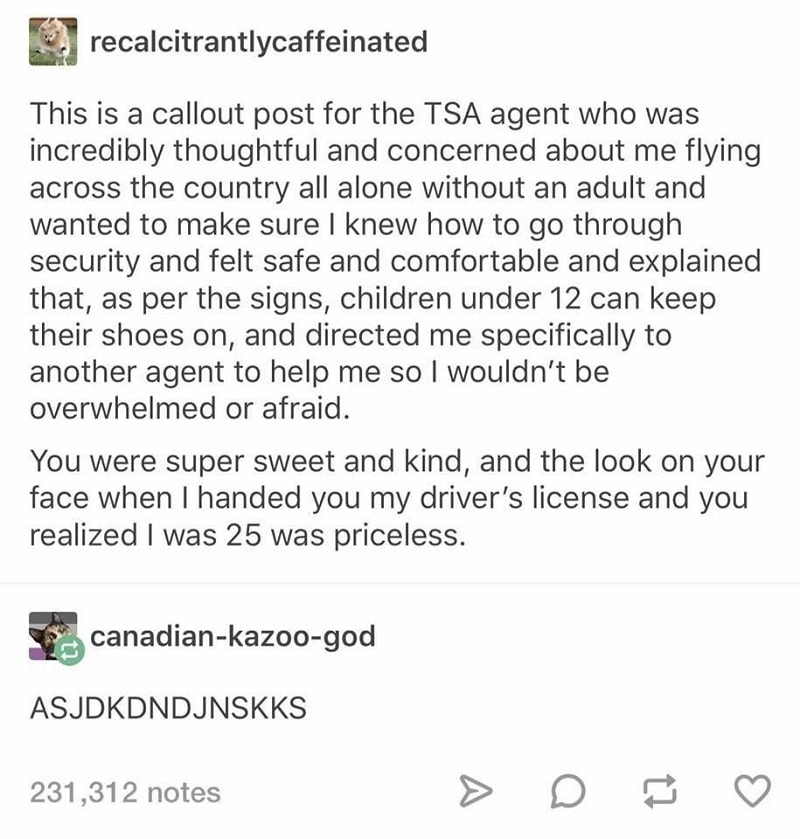 A Thoughtful TSA Agent | Reddit.com/benjaminikuta