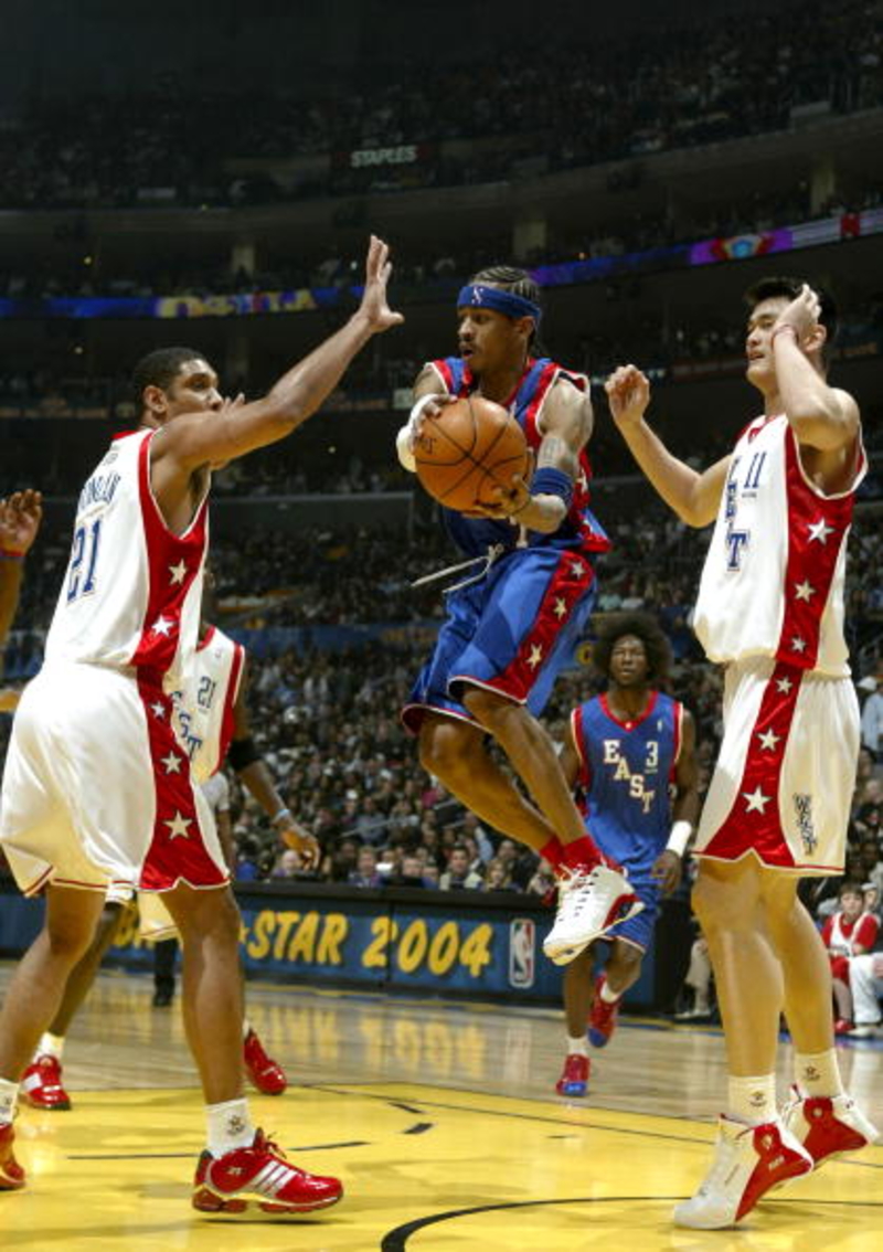 Allen Iverson- 6’0” (1.83 m) | Getty Images Photo by Jeff Gross