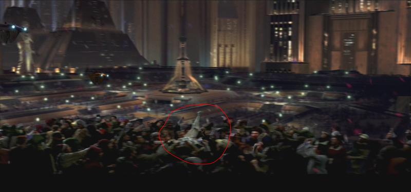 A Crowd-Surfing Stormtrooper in “Return of the Jedi