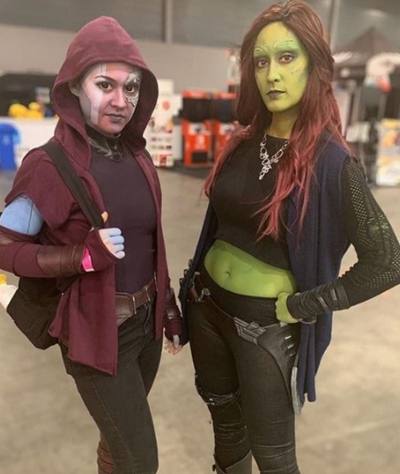Nebula und Gamora | Instagram/@mirai_mmmc