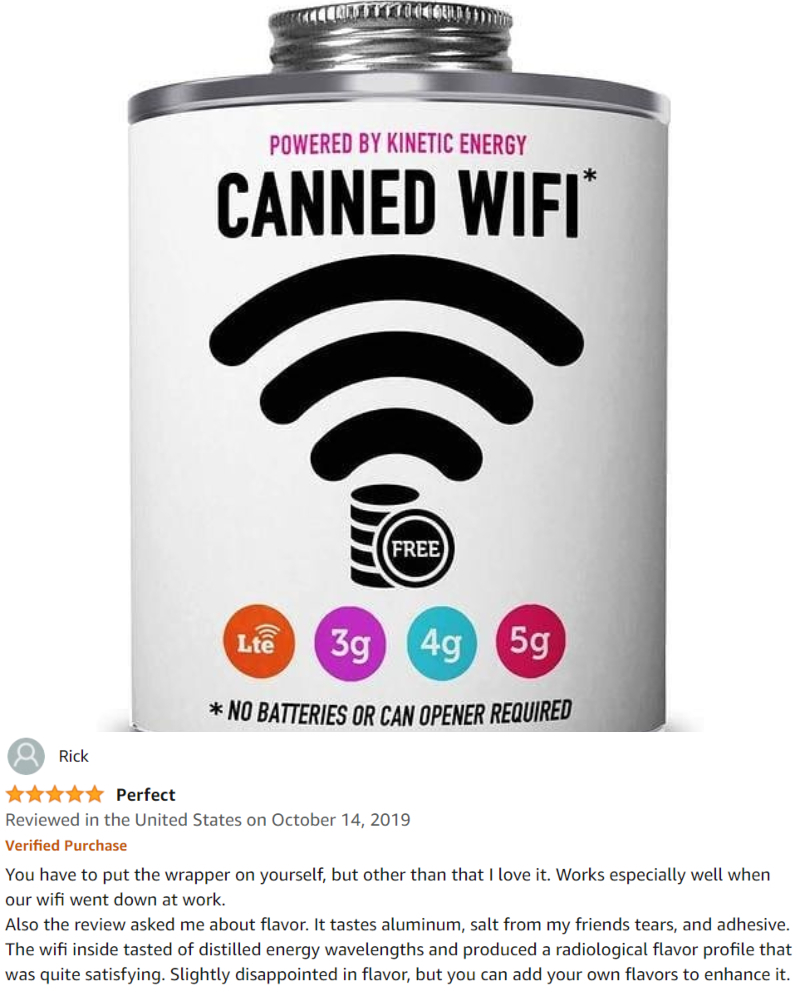 Canned WiFi Powered by Kinetic Energy | Instagram/@exotic.geek