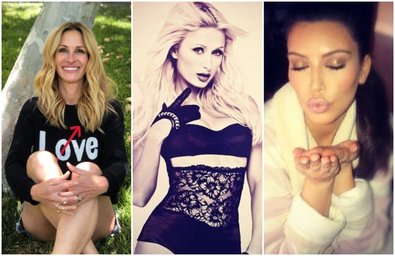 Scroll All the Way Down to These Celebrities’ First-Ever Instagram Posts | Instagram/@juliaroberts & @parishilton & @kimkardashian