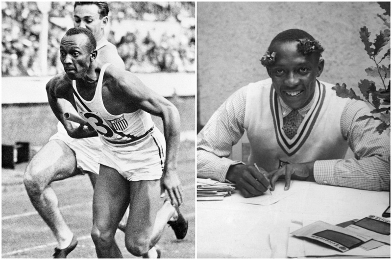 Jesse Owens | Alamy Stock Photo by IanDagnall Computing & Getty Images Photo by AFP 