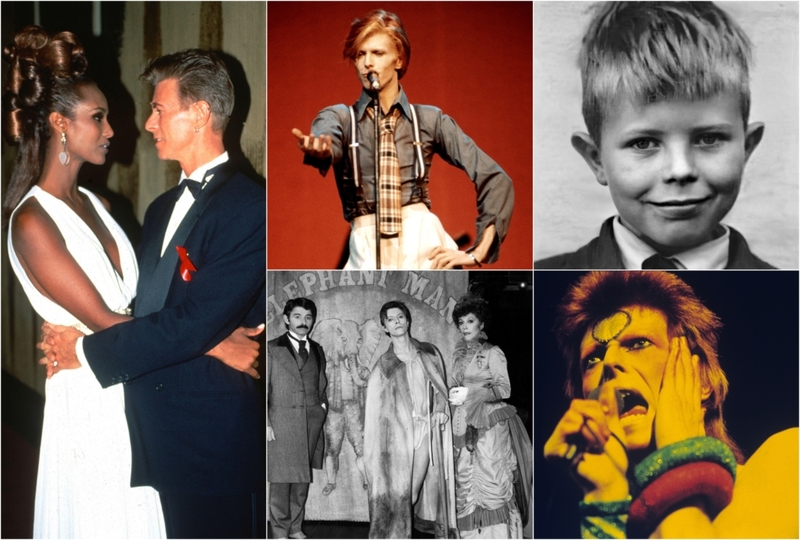 From His Famous Alter Egos to a Private Love Life: The Legacy of David Bowie | Alamy Stock Photo by Ron Wolfson/Rock Negatives/MediaPunch & ARCHIVIO GBB & Trinity Mirror/Mirrorpix & Getty Images Photo by Steve Morley/Redferns & Gijsbert Hanekroot/Redferns