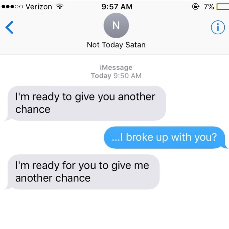 Second Chances | Instagram/@textsfromyourex