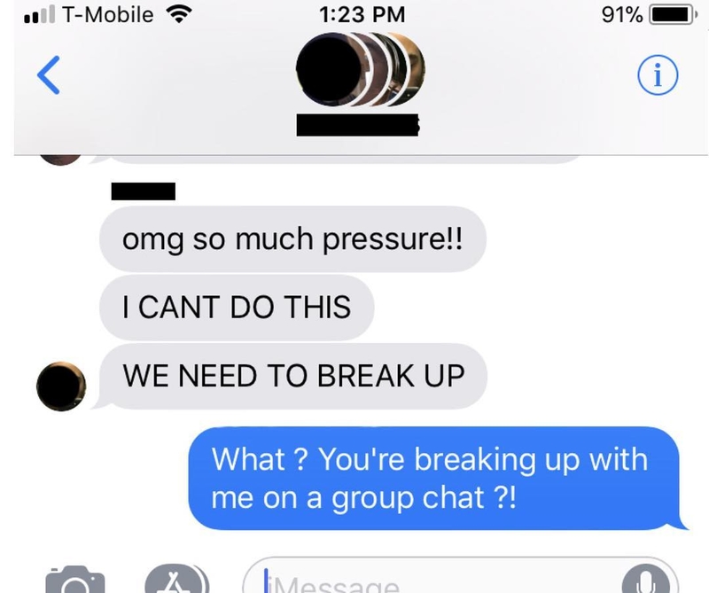 Things That Should Not Be Group Activities | Instagram/@textsfromyourex
