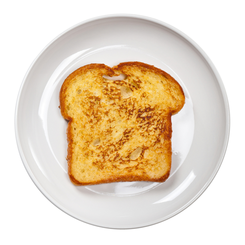 Plain toast | Shutterstock Photo by alisafarov
