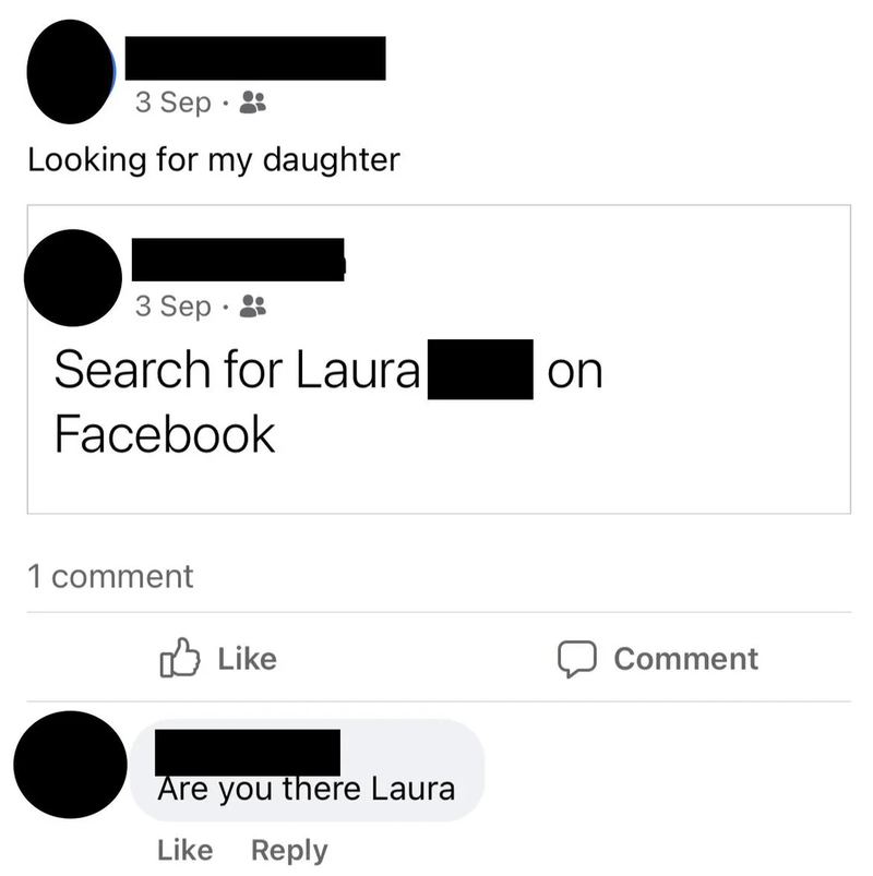 Finding Laura | Reddit.com/intercontinentalfx