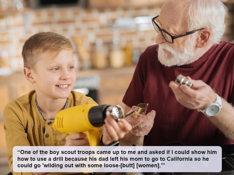 Telling on Dad | Alamy Stock Photo
