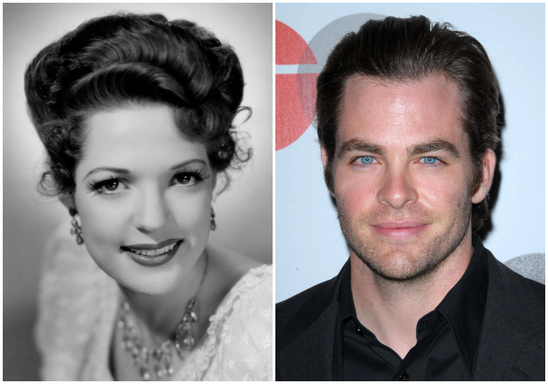 Chris Pine : Le petit fils d'Anne Gwynne | Getty Images Photo by Universal Pictures/De Carvalho Collection & Shutterstock