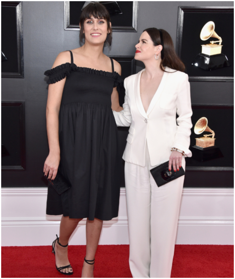 Teddy Geiger & Emily Hampshire | Getty Images Photo by John Shearer/The Recording Academy