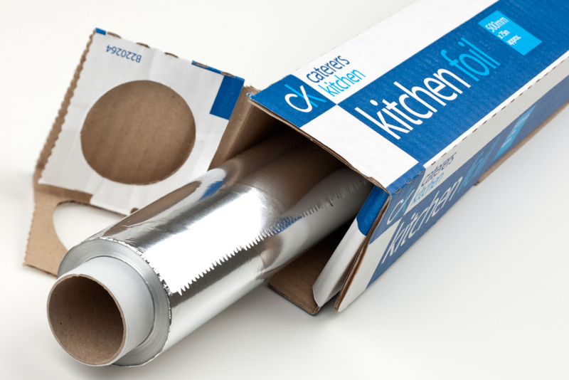 Perforation on Your Aluminum Wrap Box | Alamy Stock Photo