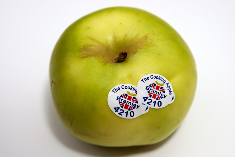 Stickers on Fruit | Alamy Stock Photo