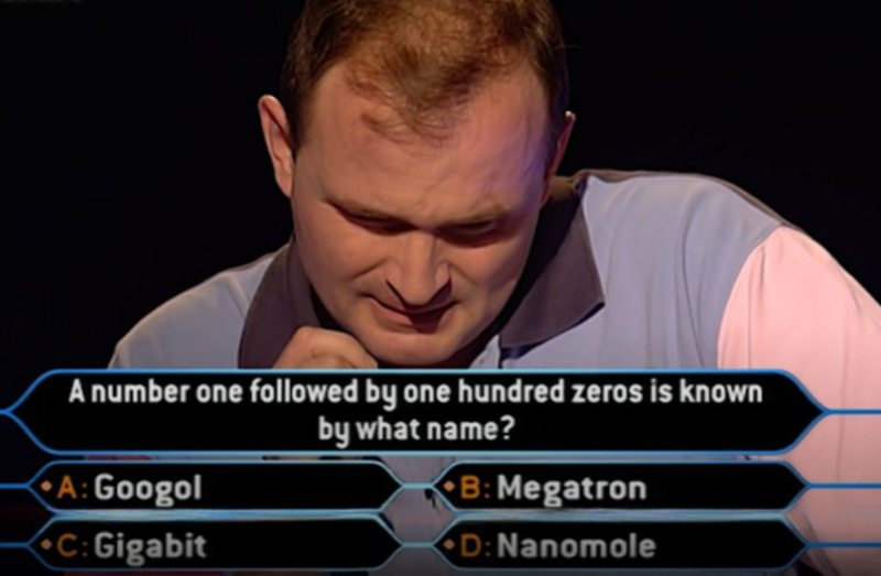 Googol Guesswork | Youtube.com/Who Wants To Be A Millionaire
