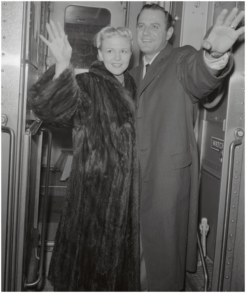 Peggy Lee and Brad Dexter | Getty Images Photo by Bettmann 