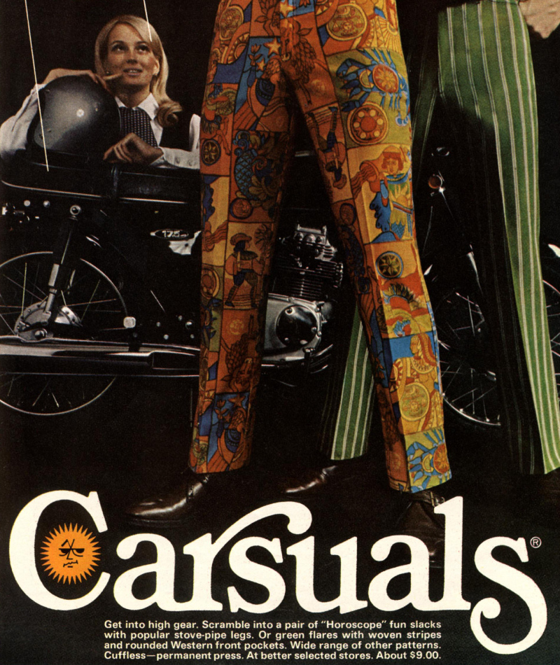 Carsual’s Horoscope Pants | Alamy Stock Photo by Retro AdArchives