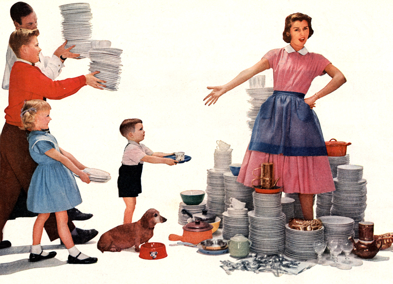 The Endless Cycle of Dishes | Getty Images Photo by Apic