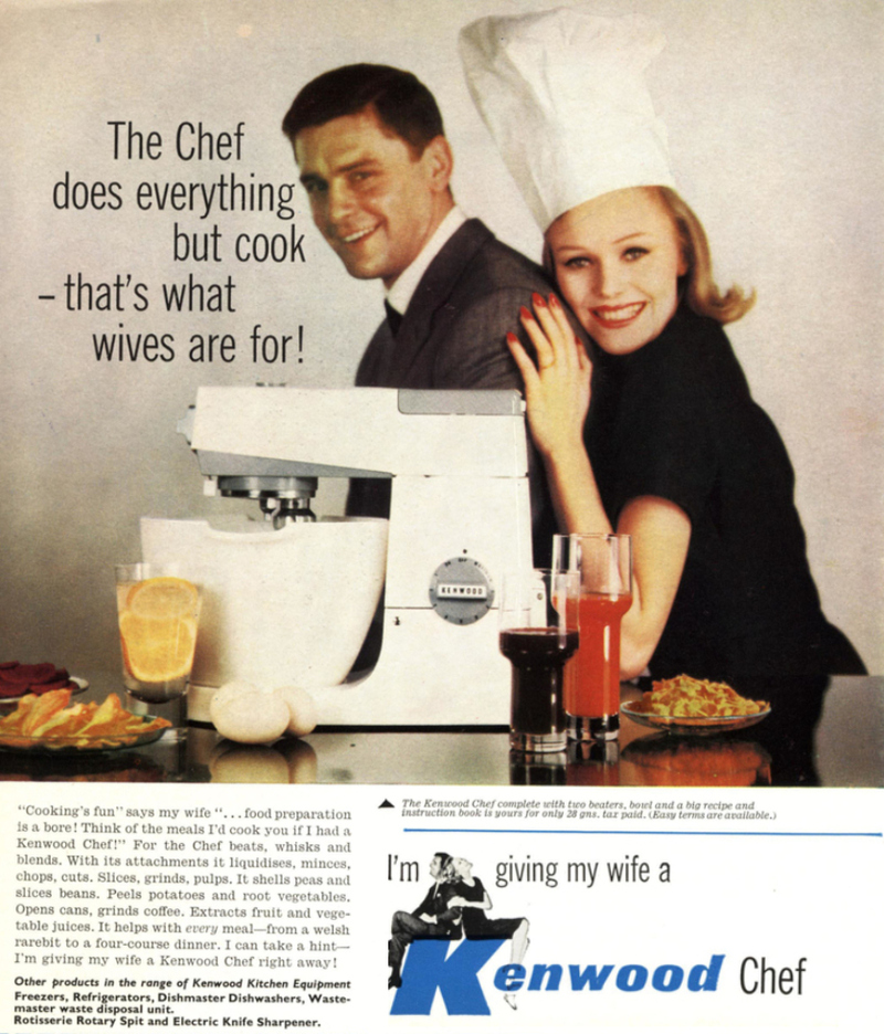 Women Can Cook Without Kenwood | Alamy Stock Photo by Retro AdArchives