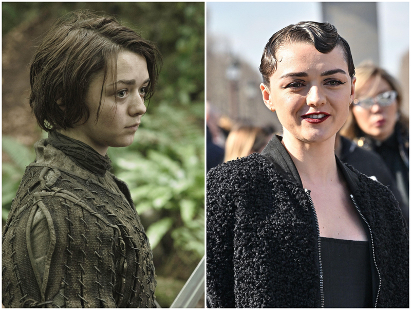 Maisie Williams – Arya Stark | Alamy Stock Photo by PictureLux/The Hollywood Archive & Julien Reynaud/APS-Medias/ABACAPRESS.COM