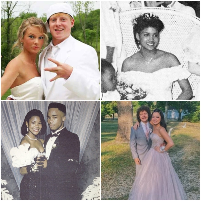 Your Favorite Celebs Share Their Prom Photos: Part 3 | Instagram/@gabunion & Instagram/@gatenm123 & Twitter/@Kiara2Peace & Reddit.com/Cpainter549