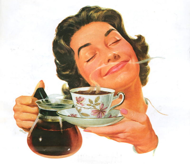  This Time It’s Coffee! | Alamy Stock Photo by Retro AdArchives
