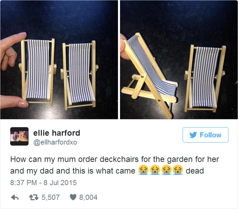 Chairs On Deck | Twitter/@ellharfordxo